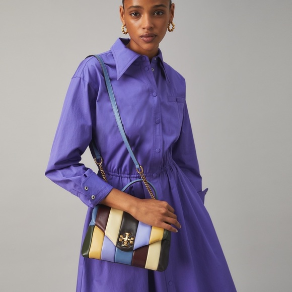 Tory Burch Kira small quilted satchel multi NEW - Picture 5 of 11